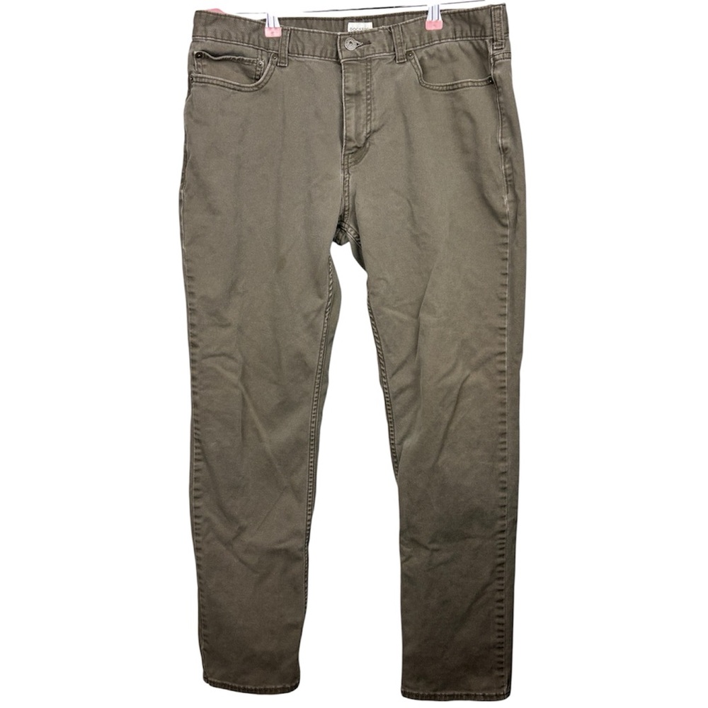 Dockers Men Brown Size 36x32 Slim Fit Chino Pants Classic Workwear